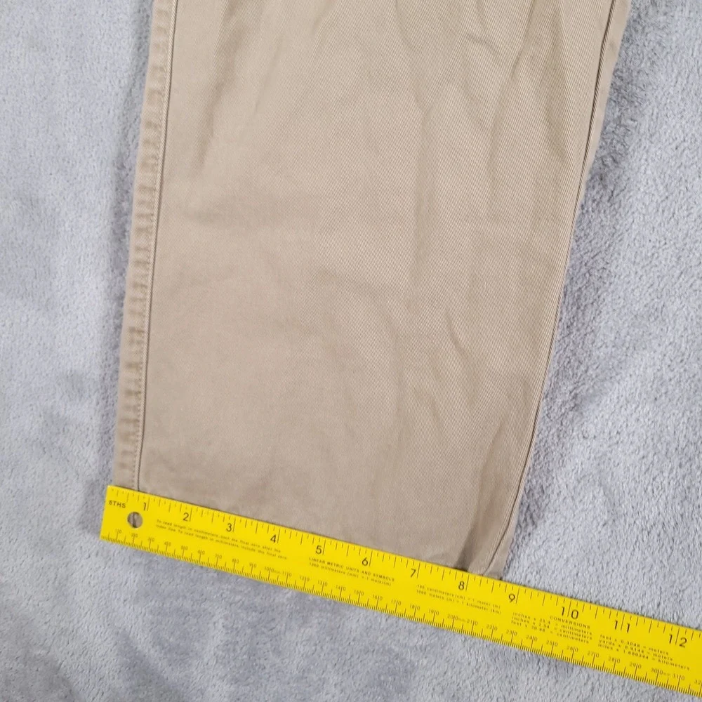 Eddie Bauer Pants Mens 38x32 (Fits 37x31) Tan Chino Straight Fit‎ Khaki Cotton